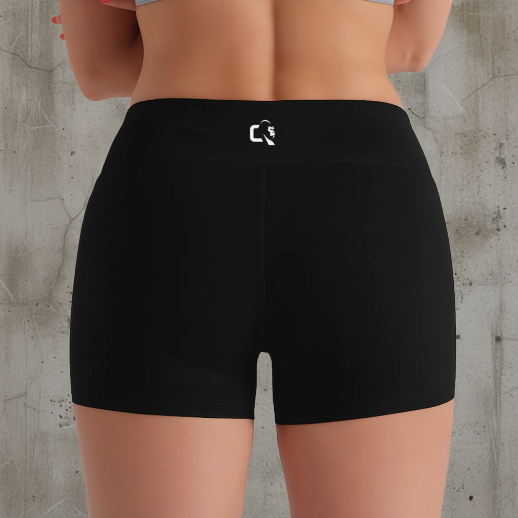 Savage Black Women's Gym Shorts